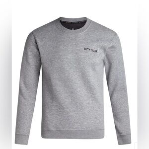 Spyder Men’s Light Grey Fleece Crew Neck Sweatshirt Size XLarge NWT